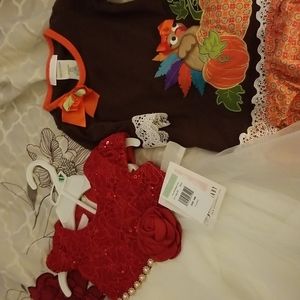 2 baby girls dresses 18 months.